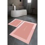 Napoli Home Dijital Baskılı Kaymaz Yıkanabilir Home Ikili Banyo Takımı Klozet Takımı, N-Klozet-03-Pembe, - Renkli - Paspas