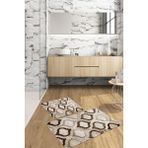 Napoli Home Dijital Baskılı Yıkanabilir Kaymaz Kupa Modelli Banyo Paspası Klozet Takımı, Klozet-79-Kahve, - Kahverengi