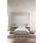 Napolihome Baskılı Kaymaz Taban Yıkanabilir Çerçeve Modelli Oval Üçlü Yatak Odası,Vizon 100 X 100
