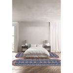 Napolihome Baskılı Kaymaz Taban Yıkanabilir Etnik Çerçeve Klasik Model Oval Üçlü Yatak Odası,Renkli 100 X 100