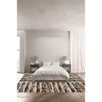 Napolihome Baskılı Kaymaz Taban Yıkanabilir Patchwork Dana Post Modelli Üçlü Yatak Odası,Kahverengi 100 X 100