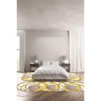 Napolihome Dijital Baskılı Kaymaz Taban Yıkanabilir Lazer Kesim Üçlü Yatak Odası Takımı,Gold 100 X 100 YO-LAZER-33