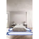 Napolihome Dijital Baskılı Kaymaz Taban Yıkanabilir Lazer Kesim Üçlü Yatak Odası Takımı,Mavi 100 X 100 YO-LAZER-46