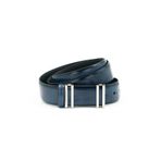 Nappa Hakiki Deri 3,50 cm Pimli Toka Klasik Erkek Kemer - Tuna KMR101 - 125 cm - Lacivert