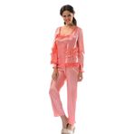 Nar Çiçeği Saten Pijama Takımı - 1413 - XL - Nar Çiçeği