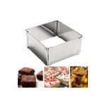 Nar kalıp Kare Ayarlanabilir Kek Kalıbı 15cm-30cm Derinlik10cm Narkaıp-NRM007237