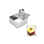 Nar kalıp Narkalıp Kare Parfe Kek Kalıbı En-8cm Derinlik 5cm 2 Li Set Narkaıp-NRM007250