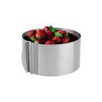 Nar kalıp Narkalıp Paslanmaz Çelik Ayarlanabilir Kek Kalıbı 16cm-30cm Derinlik 10cm Model-2
