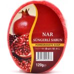 Nar Özlü Süngerli Sabun Banyo Duş Sabunu 120 G