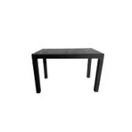 Nar Sokağı Camlı 70x120 cm Rattan Bahçe Balkon Masası Kahve
