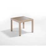 nar sokağı Camlı Kapiçino 90x90 Cm Rattan Bahçe Balkon Masası