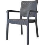 Nar Sokağı Karizma Rattan Kollu Sandalye Koltuk Antrasit