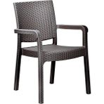 Nar Sokağı Karizma Rattan Kollu Sandalye Koltuk Kahve - Kahverengi