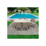 Nar Sokağı Zeugma Kapiçino 90x150 Cm Camlı Rattan Bahçe Balkon Masa Takımı