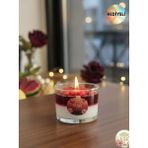 Nar Taneli Mum Dekoratif (Soya Wax ve Jel Mum) Vanilya Kokulu - 1