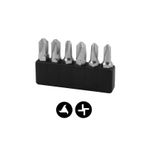 Narex 857200 1/4'' 25 mm 6 Parça Torq-set Ve Tri-wing Bits Uç Seti