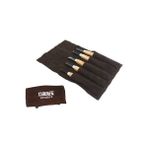 Narex 869300 Deri Sarma Çantalı 5 Parça Yeni Başlayanlar için Ahşap Oyma Seti