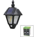 Nargo 2 Pcs Solar - Güneş Enerjili Duvar Lambası Cob LED Sensörlü= 3 Mod Fonksiyon Bahçe-Balkon-Sokak PT-2981 - 0 - Siyah