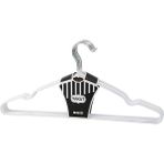 Nargo Beyaz 10PCS Silikon Kaplamalı Metal Elbise Askısı 40CM