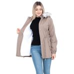 NARİKA TRENÇ Giy Çık. Peluşlu İçi Peluşlu Mont Su İtici Özelliği Vizyon 40
