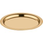 Narin Oval Tabak - Gold Titanyum - 21,7 x 14,5 cm