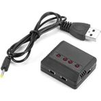 Narita NRT-30123 5 Portlu Çoklu Lipo Pil Şarj Cihazı (Rc Drone Uyumlu) USB Kablolu
