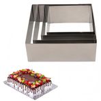 Narkalıp Kare Kek Kalıbı 4 Lü Set Derinlik 10cm NAR-261