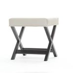 NarModern Bench Dark Beyaz Puf