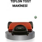 Narnuga 2000 Watt Tost Makinesi 6 Dilim Kapasiteli Döküm Plakalı Üç Kademeli Isı Ayarlı - Kırmızı