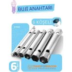 Narnuga Buji Sökme Takma Anahtarı - Torklu 5 Ebat Buji Anahtarı - Çok Renkli