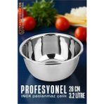 Narnuga Inox Kase - 28 cm 3.2 Litre Karıştırma Kabı Profesyonel 304 Paslanmaz Çelik - Renkli