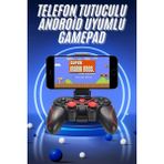 Narnuga Joystik Gamepad Bluetooth Telefon Tutucu Oyun Kolu Telefon Android Uyumlu