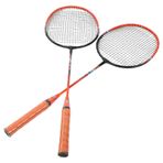Naroote Badminton Raketi, Spor Ekipmanları Kırmızı Ferroalaşım Ve Naylon Entegre Çift Badminton Raketleri Saklama Çantası Ile Yeni Başlayan Amatör İlköğretim Eğitimi Için Badminton Raket