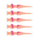 Naroote Bikini Uygulama Tees, 5 Adet Eğitimi Için Kullanımı Kolay Plastik Taşınabilir Tees ()