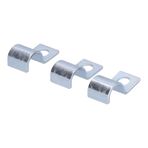 Naroote Boru Kelepçesi, Boru Kelepçesi çinko Kaplama Paslanmaz çelik Boru Klipsi 20 Adet Tek Delikli Boru Kelepçesi Ruuber halkaları çelik Borular (16 mm)