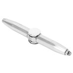 Naroote Fidget Pen, Dönen Kalem Aydınlatma Amacıyla Yazmak Için LED ışıklı Yazma aracı (SILVER)