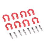 Naroote RC Araba Römork Tokası, Metal Çekme Kelepçesi Kilit Yakalama RC Römork Kilidi Yakalama Metal Kolay Kurulum RC Tırmanma Paletli Araba Için