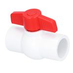 Naroote Su Vanası, Yağmurlama Vanası PVC Boru Ek Parçaları PVC Boru Vanası, Kapatma Vanası Borusu, Geri Dönüşsüz Küresel Vana, Peyzaj, Sulama Için T Saplı Pirinç Sıhhi Tesisat