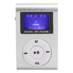 Naroote Yürüyüş Koşusu için MP3 Çalar, Taşınabilir Mini MP3 Müzik Çalar Spor Arka Klipsli LCD Ekran MP3 Destek Hafıza Kartı, Mini Ekranlı 32 GB'a kadar Destekler (Gümüş)