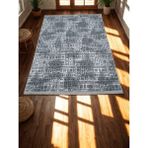 NarStore Home Iskandinav Desen Saçaklı Gri Kaymaz Taban Yıkanabilir Kesme Yolluk Halı - 100 x 600 cm