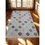 NarStore Home Renkli Modern Yıkanabilir Kaymaz Tabanlı Multi Saçaklı Yolluk Halı 1 Parça - 150 x 800 cm