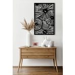 Nart Daisy World Metal Tablo - Ev Ofis Dekorasyon - Ofis Aksesuarları - Metal Duvar Dekorasyonu (Siyah, 1.5mm 44x69cm)