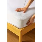 Nart Home Yatak Alezi Micro Kumaş Fitted Full Kenar Sıvı Geçirmez Yatak Koruyucu Beyaz