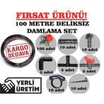 Nartan 16Mm Deliksiz Düz Damlama Sulama Boru Seti ( 100 Metre )