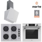 Narte 6 Yıl Garantili Ankastre Set Airfry Özellikli (OV400-CG20060-H30060) - Beyaz