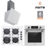 Narte 6 Yıl Garantili Ankastre Set Airfry Özellikli (OV400-CG20160-H30060) - Beyaz