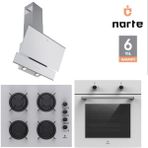 Narte 6 Yıl Garantili Ankastre Set (OV200-CG20060-H10060) - Beyaz