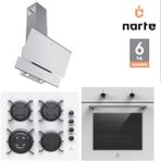 Narte 6 Yıl Garantili Ankastre Set (OV200-CG20160-H10060) - Beyaz