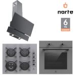 Narte 6 Yıl Garantili Ankastre Set (OV200-CG20160-H10060) - Gri