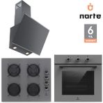 Narte 6 Yıl Garantili Ankastre Set (OV300-CG20060-H20060) - Gri